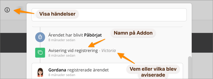 Visa händerlser - Addon