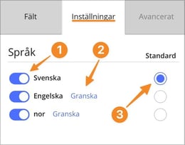 Språk - Formulär 2