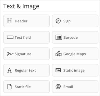 text and image