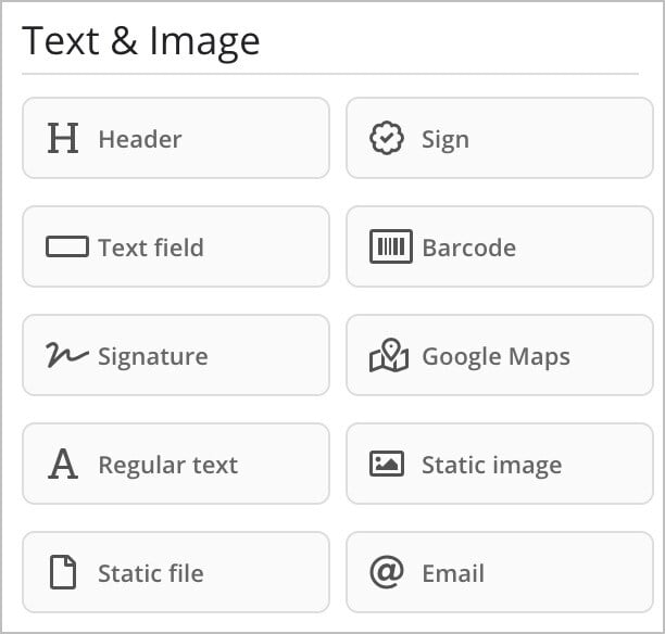 text and image