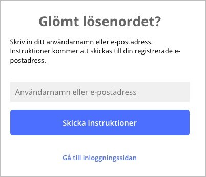 glömt lösen
